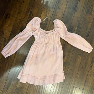 Pink Long Sleeve Dress